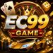 EC99 Game Logo with Casino Cards, Dice, Gold Car and Coins.