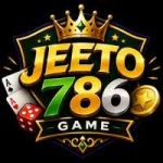 JEETO786 Game official logo with crown, playing cards, dice, and gold coins